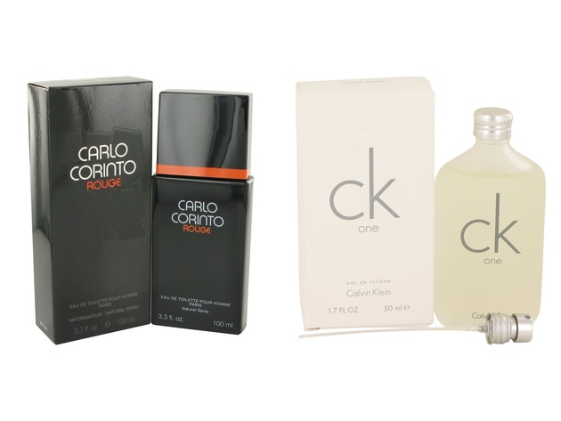 Gift Set CARLO CORINTO ROUGE By Carlo Corinto EDT Spray 3 4 Oz And CK