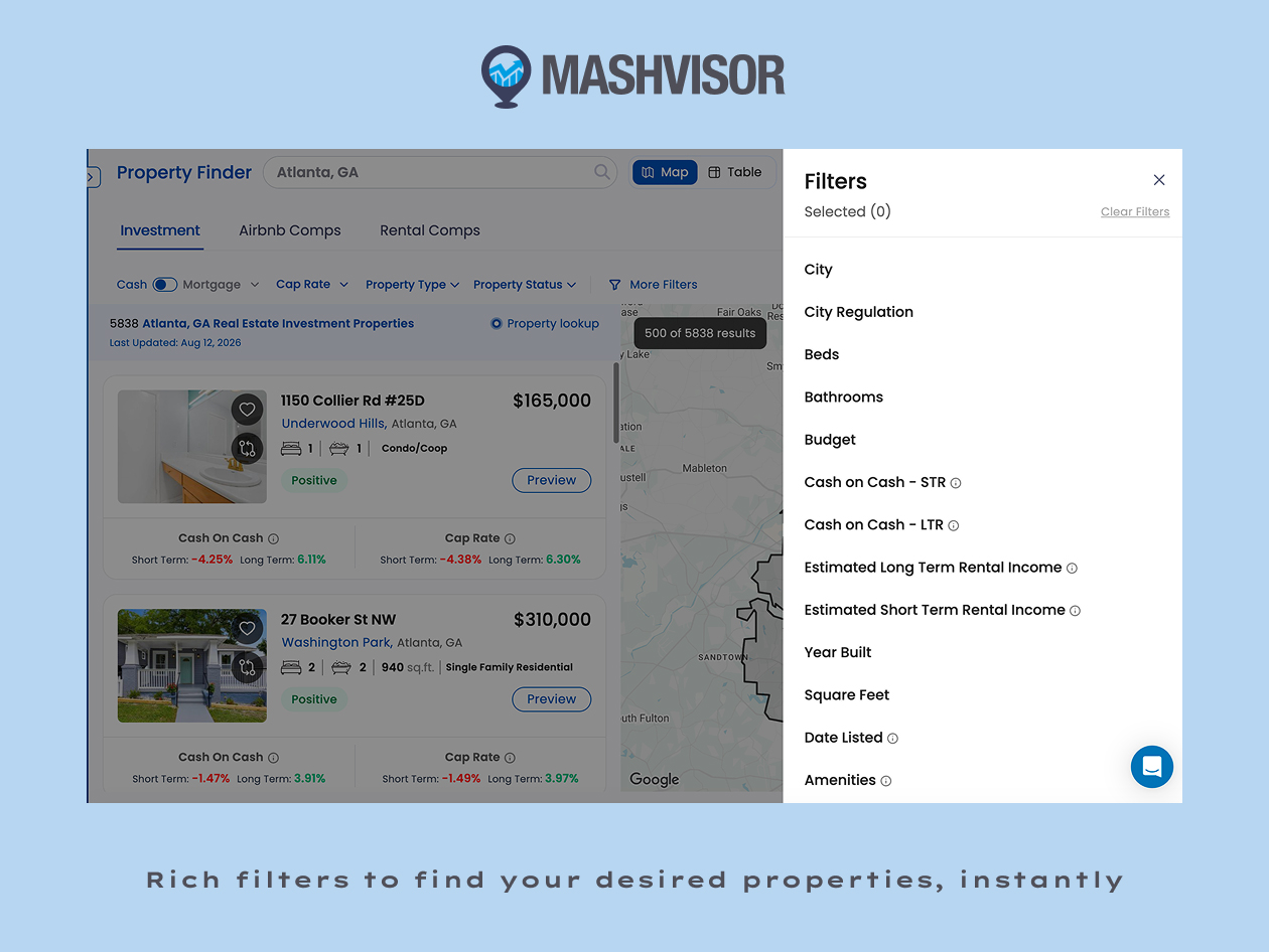 Mashvisor - Real Estate Investment Software - Professional Lifetime Subscription