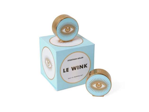 Jonathan Adler Eye Catchers Le Wink Salt & Pepper Set Shakers