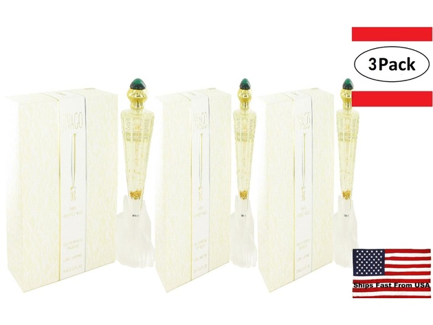 3 Pack JIVAGO 24K by Ilana Jivago Eau De Parfum Spray with Base 2.5 oz for Women