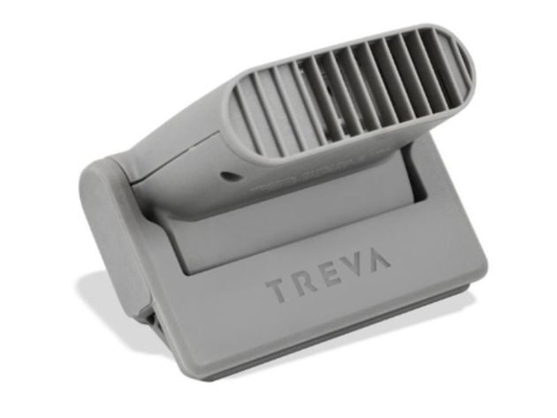 O2 Cool Treva Clip Breeze Clip Fan for Smartphone and Tablet, Lightweight and Sturdy, Gray