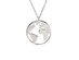 Homvare Women’s 925 Sterling Silver World Necklace - Silver