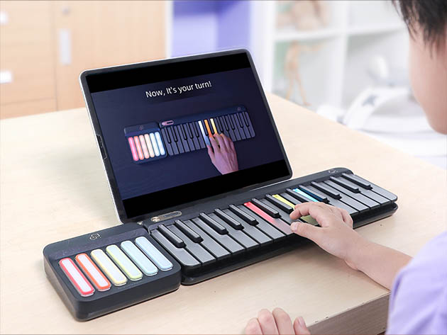 PopuPiano Smart Portable Keyboard Piano with Chord Pad | StackSocial