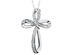 Diamond Infinite Faith Cross Pendant Necklace in 10K White Gold with Chain