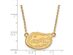 14k Yellow Gold U of Florida Small Gator Pendant Necklace