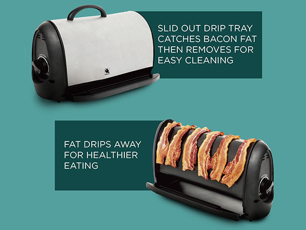 Bacon Cooker with Slide-Out Drip Tray