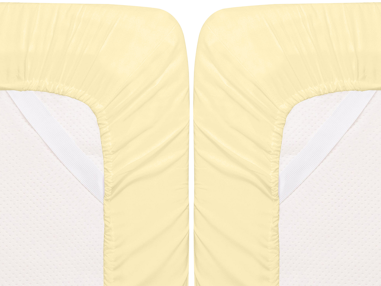 Super-Soft 1800 Series Bamboo Blend 3-Piece Sheet Set (Cream/Twin)