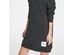 DKNY Women's Cold-Shoulder Shirt Dress Black Size Small