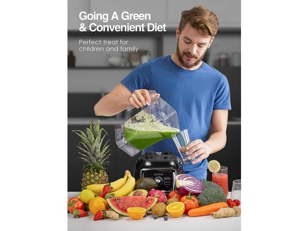 Countertop Blender, 11-Speed Control Smoothie Maker & Food Processor for Shakes, BPA-Free Pitcher