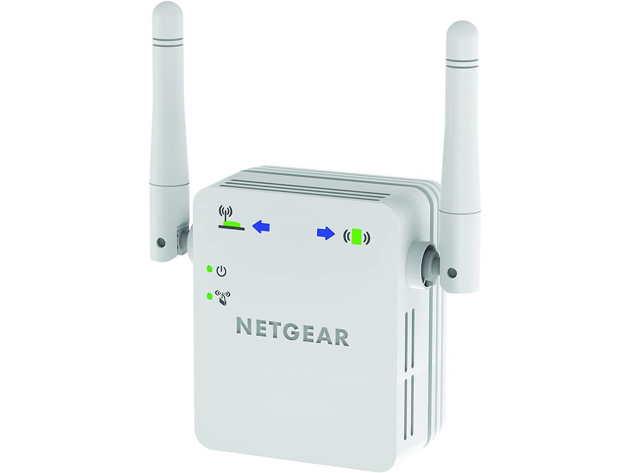 NETGEAR WN3000RP-100NAS N300 Wall Plug Version Wi-Fi Range Extender, White