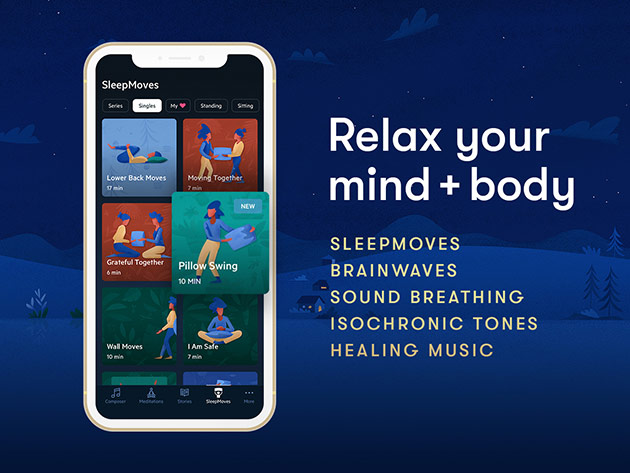 Relax Melodies Sleep & Relaxation App: 1-Yr Subscription