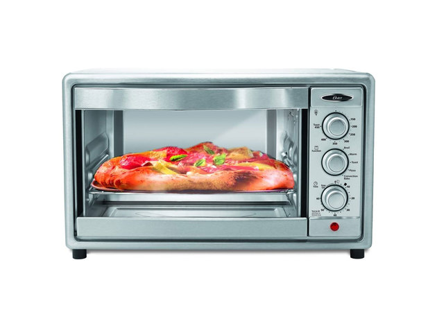 Oster Convection Toaster Oven, 6 Slice, Brushed Stainless Steel (TSSTTVRB04) - Stainless Steel