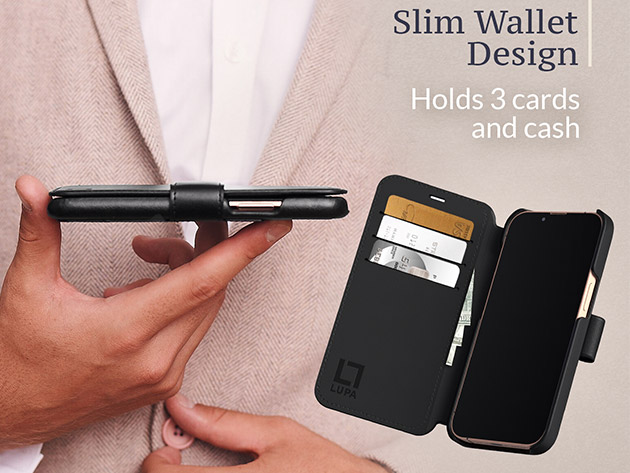 LUPA Legacy iPhone 13 Wallet Case (Black)