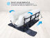 Ivation® EZ-Bed Self Inflatable Air Mattress with Frame & Rolling Case