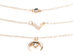 Thai Oceanic Opal 14K Rose Gold Plated Curved Pendant Necklace
