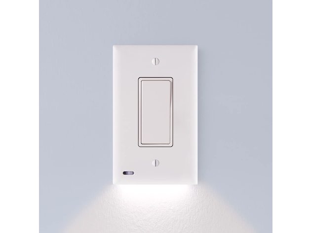 2-Pack LED Mention Light Switch Plate (Rocker)