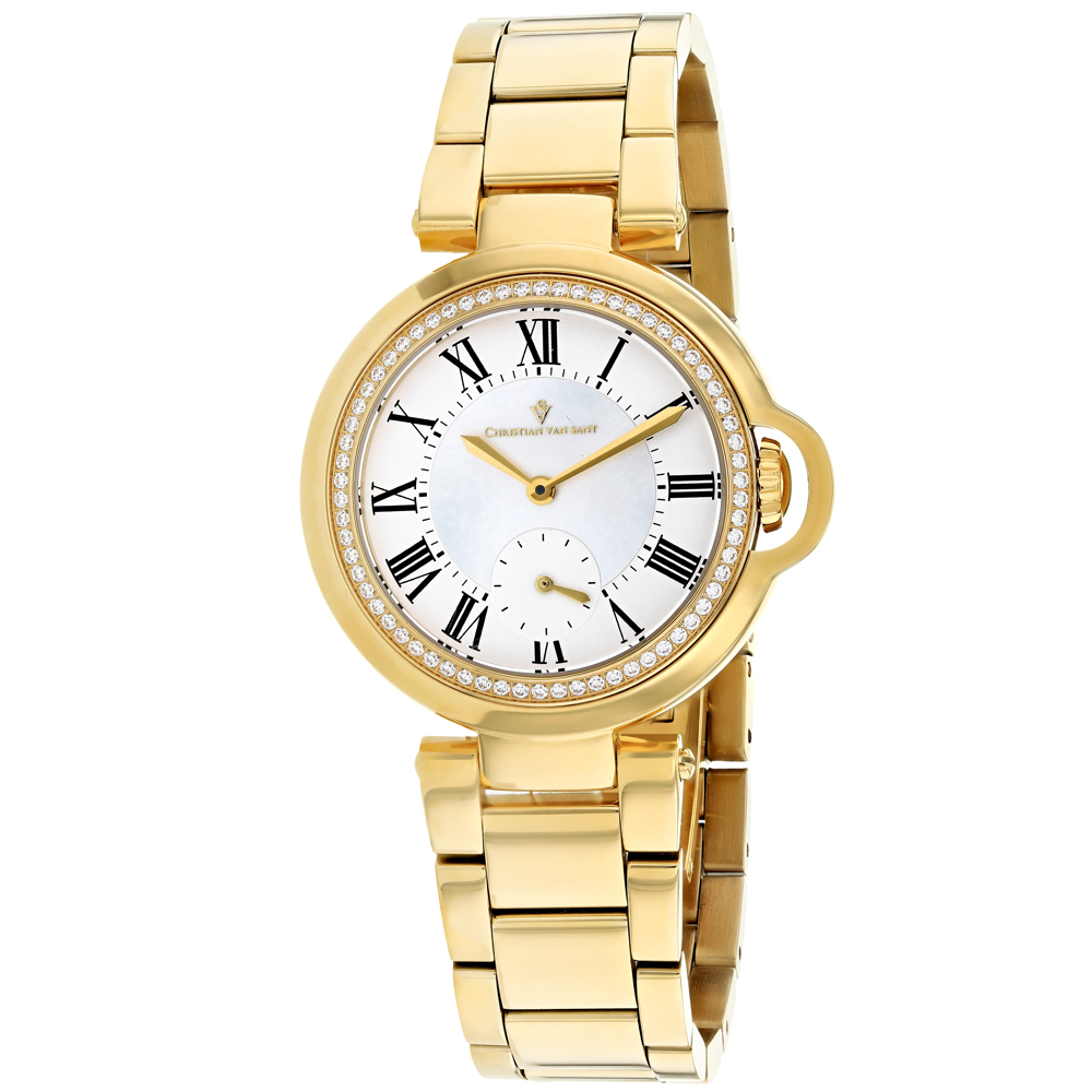 Christian Van Sant Women's Cybele White mother of pearl Dial Watch - CV0231