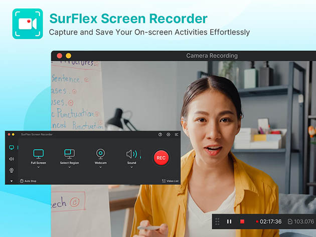 SurFlex Screen Recorder: Lifetime Subscription