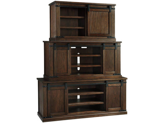 Ashley Signature Design W56268 Budmore 70 inch TV Stand - Rustic Brown