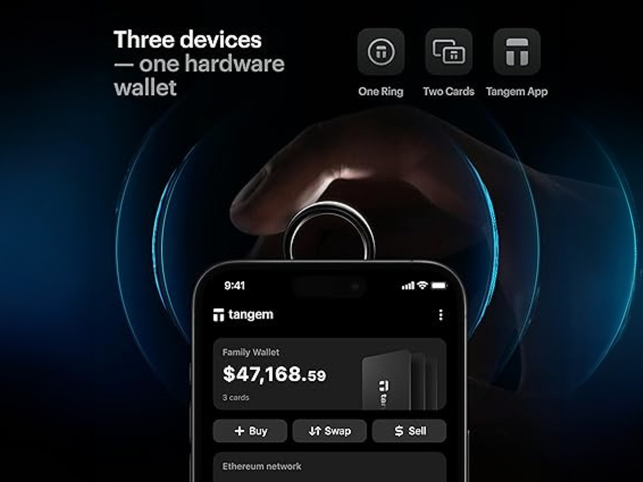Tangem Ring - The World's First Wearable Crypto Wallet - Size 8