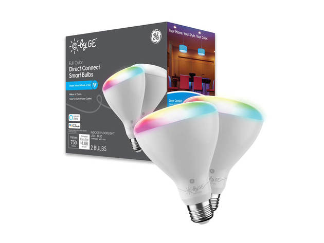 Cync by GE 93128986 Full Color Direct Connect Smart Bulbs (2 LED BR30 Bulbs)