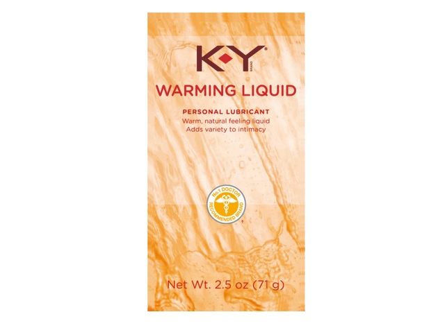 K-Y Warming Liquid Formula, Personal Water Based Natural Feeling Lubricant, 2.5 Ounce