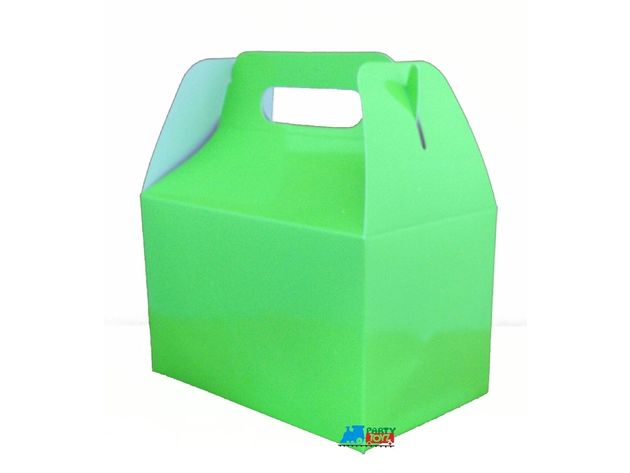 Solid Color Lime Green Paper Treat Boxes - 12ct