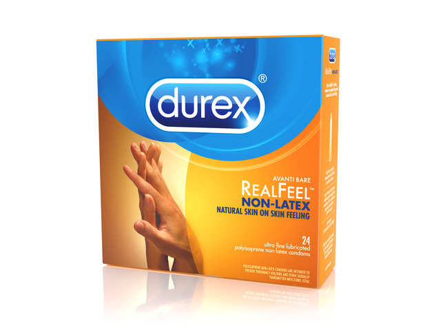 Durex Avanti Bare Real Feel Lubricated Non Latex Condoms, Natural Skin On Skin Feeling, Ultra Thin, 24 Counts