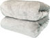 Spyder Flannel Ultra Plush Bed Blanket Interwoven Strength - Queen 90"x90" Light Grey