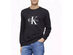 Calvin Klein Men's Metallic Logo Print Crewneck Sweatshirt Black Size Large