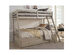 Ashley Signature Design B73358S Lettner Twin over Full Bunk Bed with Ladder - Light Gray