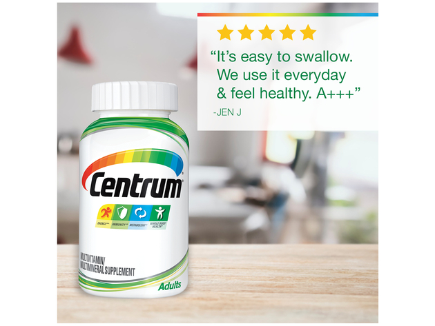 Centrum Adult Multivitamin/Multimineral Supplement with Antioxidants, Zinc and B Vitamins, Boost Your Immunity & Feed Your Cells and Help Support Your Energy, 130 Count