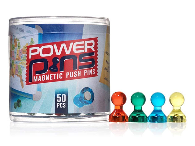 Power Pins Push Pin Magnets (50-Pack)