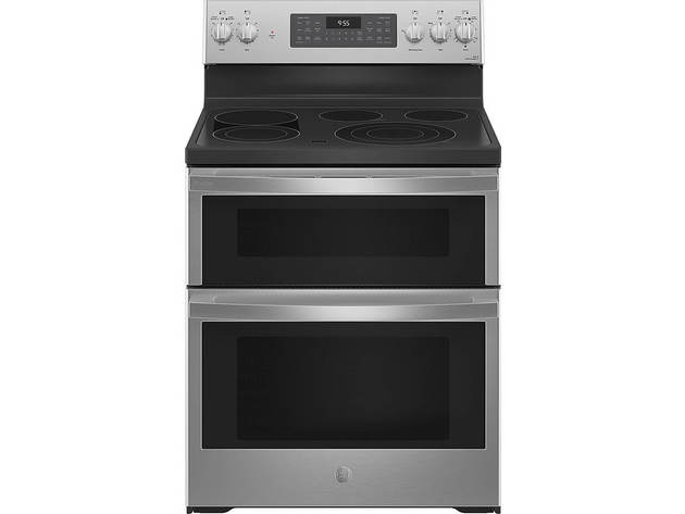 GE Profile PB965YPFS 6.6 Cu. Ft. Stainless Smart Electric Double Oven with Air Fry