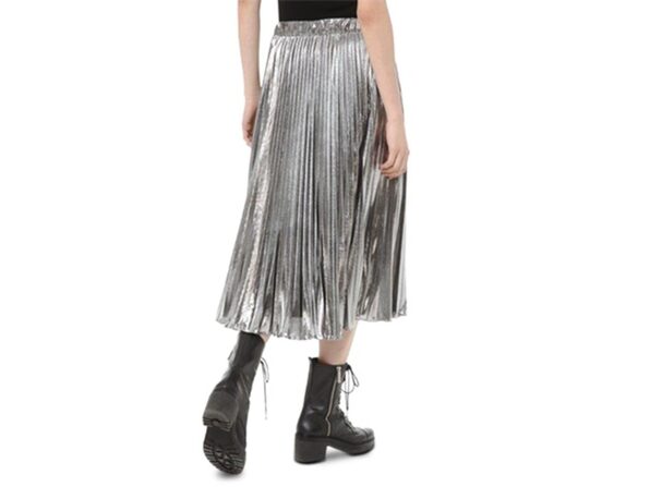 michael kors grey pleated skirt