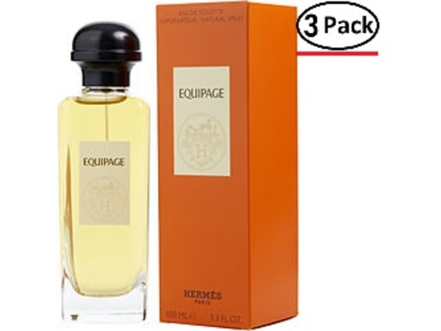 EQUIPAGE by Hermes EDT SPRAY 3.3 OZ for MEN ---(Package Of 3)