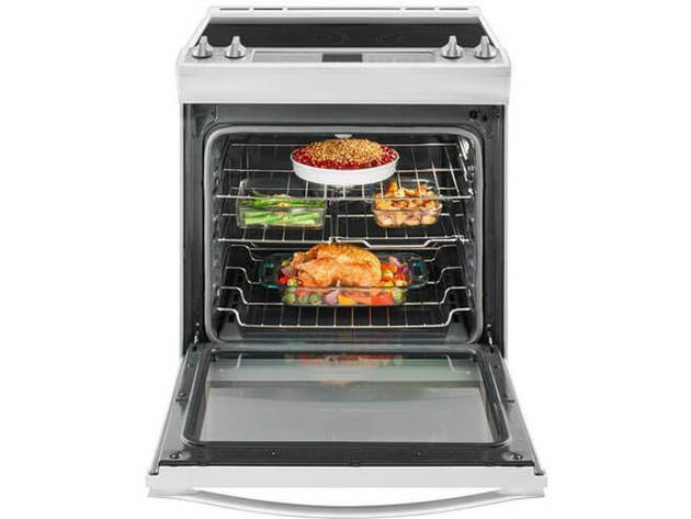 Whirlpool WEE745H0FS 6.4 cu. ft. Stainless Steel True Convection Electric Range