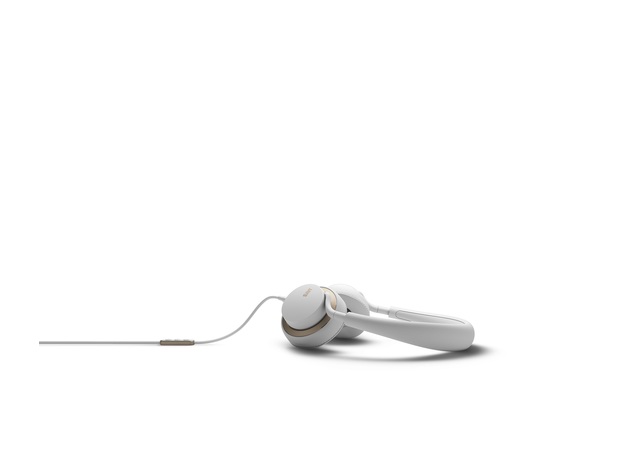 JAYS u-JAYS Headphones for iOS, White on gold (2017 edition)