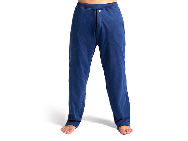 DudeRobe Pants: Luxury Towel-Lined Lounging Sweatpants (Navy, L/XL)