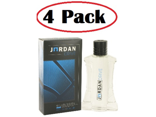 4 Pack of Jordan Drive by Michael Jordan Eau De Toilette Spray 3.4 oz