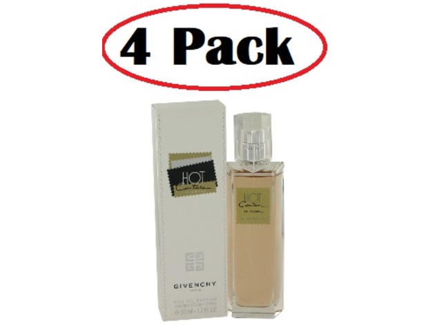 4 Pack of HOT COUTURE by Givenchy Eau De Parfum Spray 1.7 oz