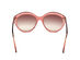 Tom Ford Shiny Pink & Gradient Brown Round Sunglasses (Store-Display Model)