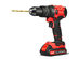Costway 20V Cordless Brushless Hammer Drill Kit w/ 2 Ah Battery - Black+Red