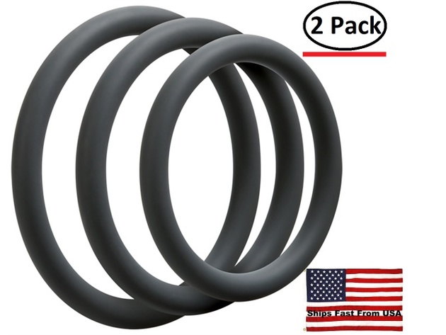( 2 Pack ) Optimale 3 Ring Set - Thin - Slate