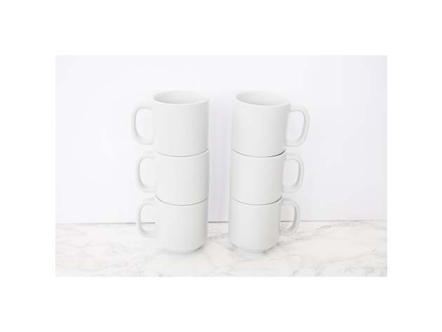 Zion 6 Mug Set - Soft White