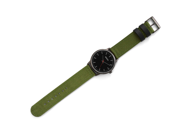 Breda Valor Watch (Gunmetal/Green)