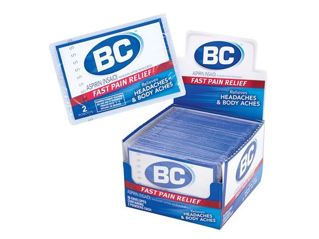 BC Aspirin NSAID Powder for Fast Pain Relief of Headaches and Body ...