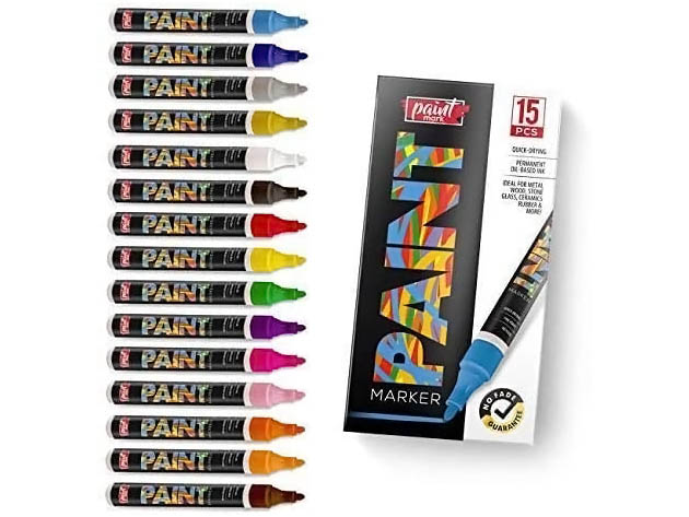 Paint Mark Quick-Dry Paint Pens | StackSocial