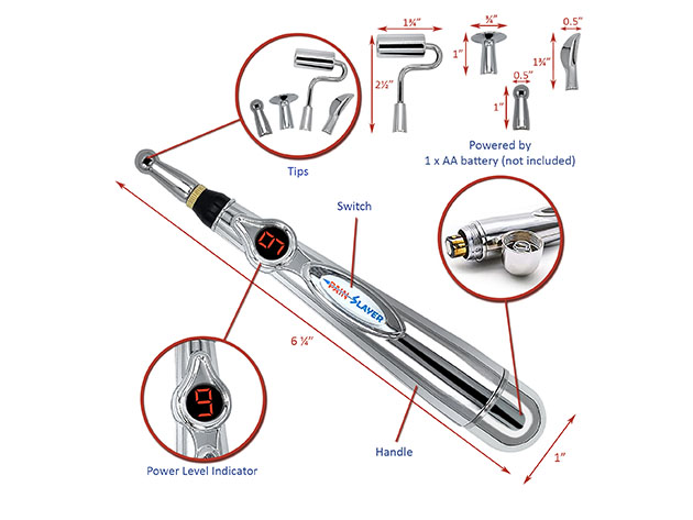 Acupressure Pen with 5 Massage Heads + Massage Therapy Machine