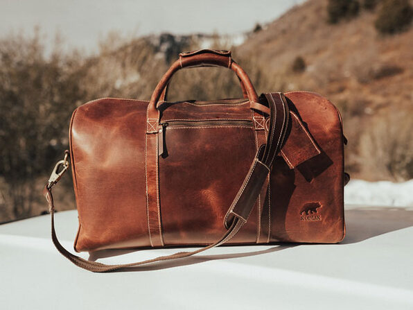 leather weekender bags